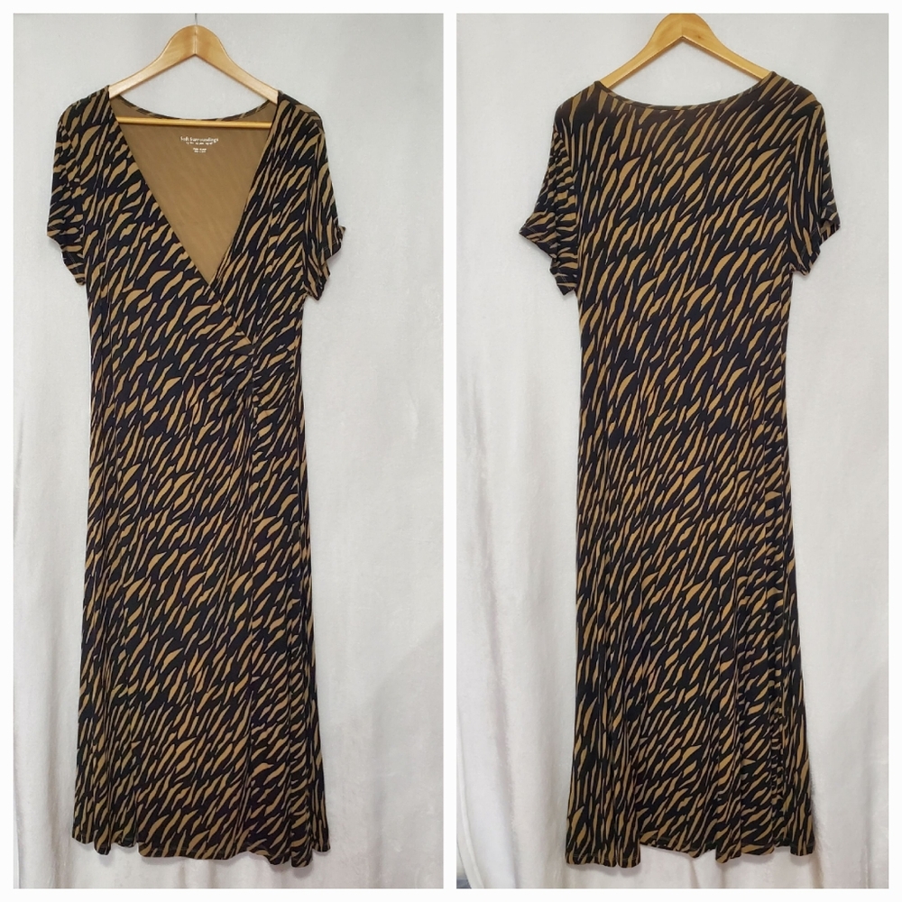 Soft Surroundings Animal Print Maxi Dress Size XL